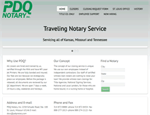 Tablet Screenshot of pdqnotary.com